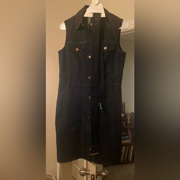 MICHAEL KORS denim mini dress. - Picture 3 of 7